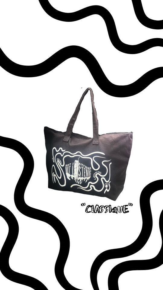 NOT LISTENING X LZU TOTES